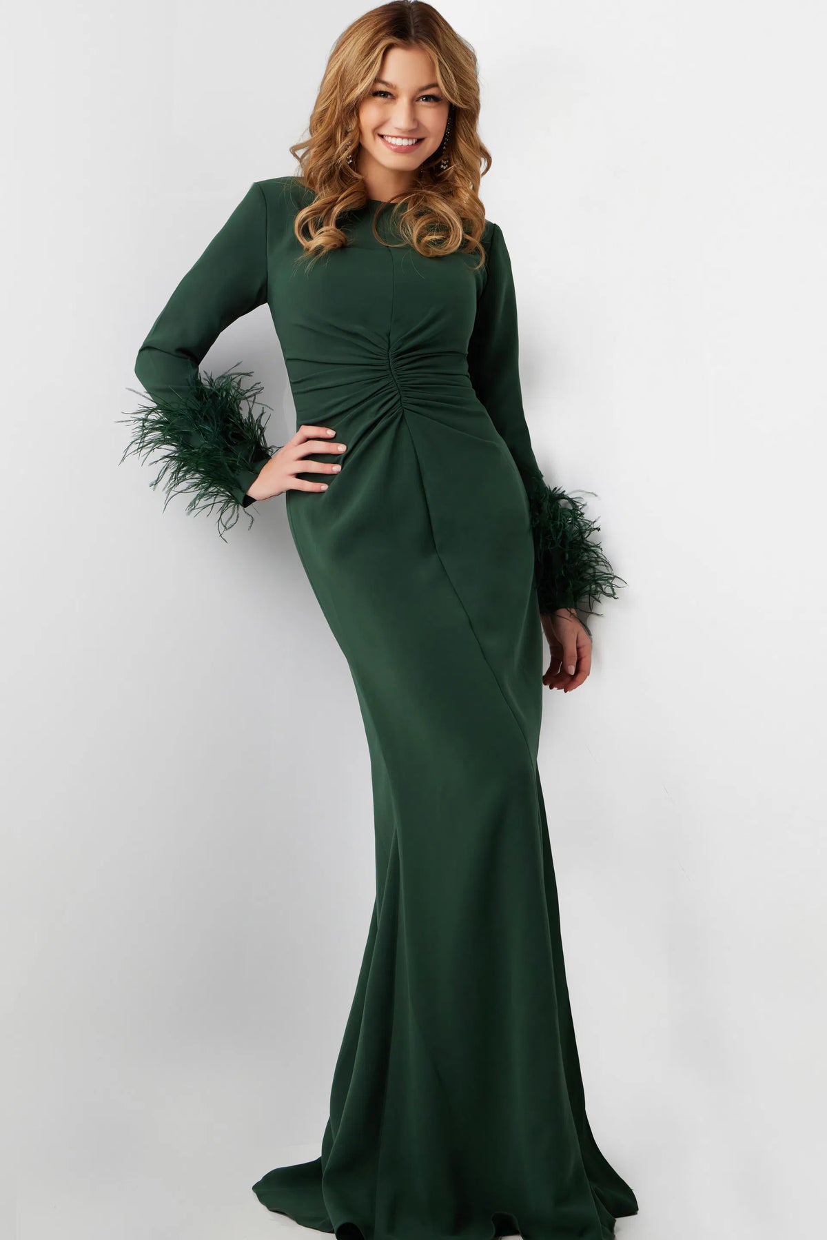 Jovani 25898 - Ruched Back Sheath Mother of the Groom Dress