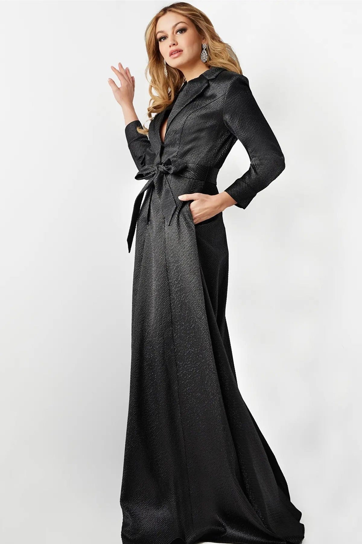 Jovani 23179 - Tie Waist Evening Dress