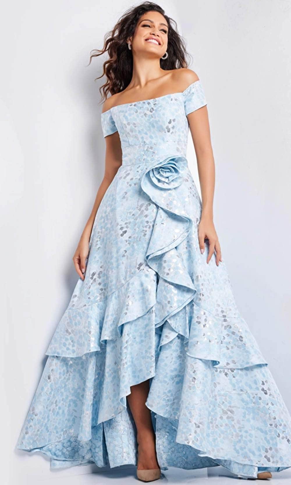 Jovani 26256 - High Low A-Line Evening Gown