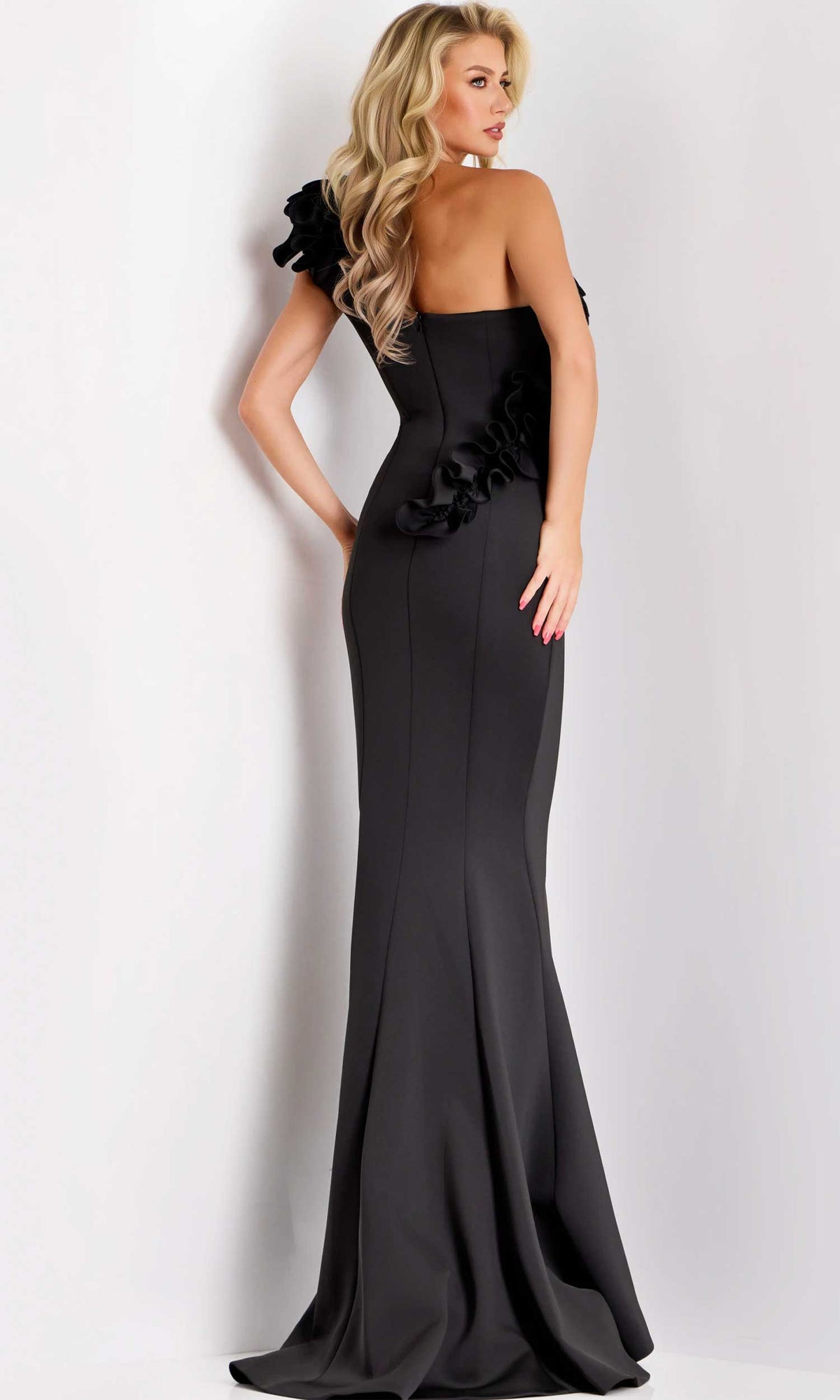 Jovani 39751 - Floral Applique Evening Gown