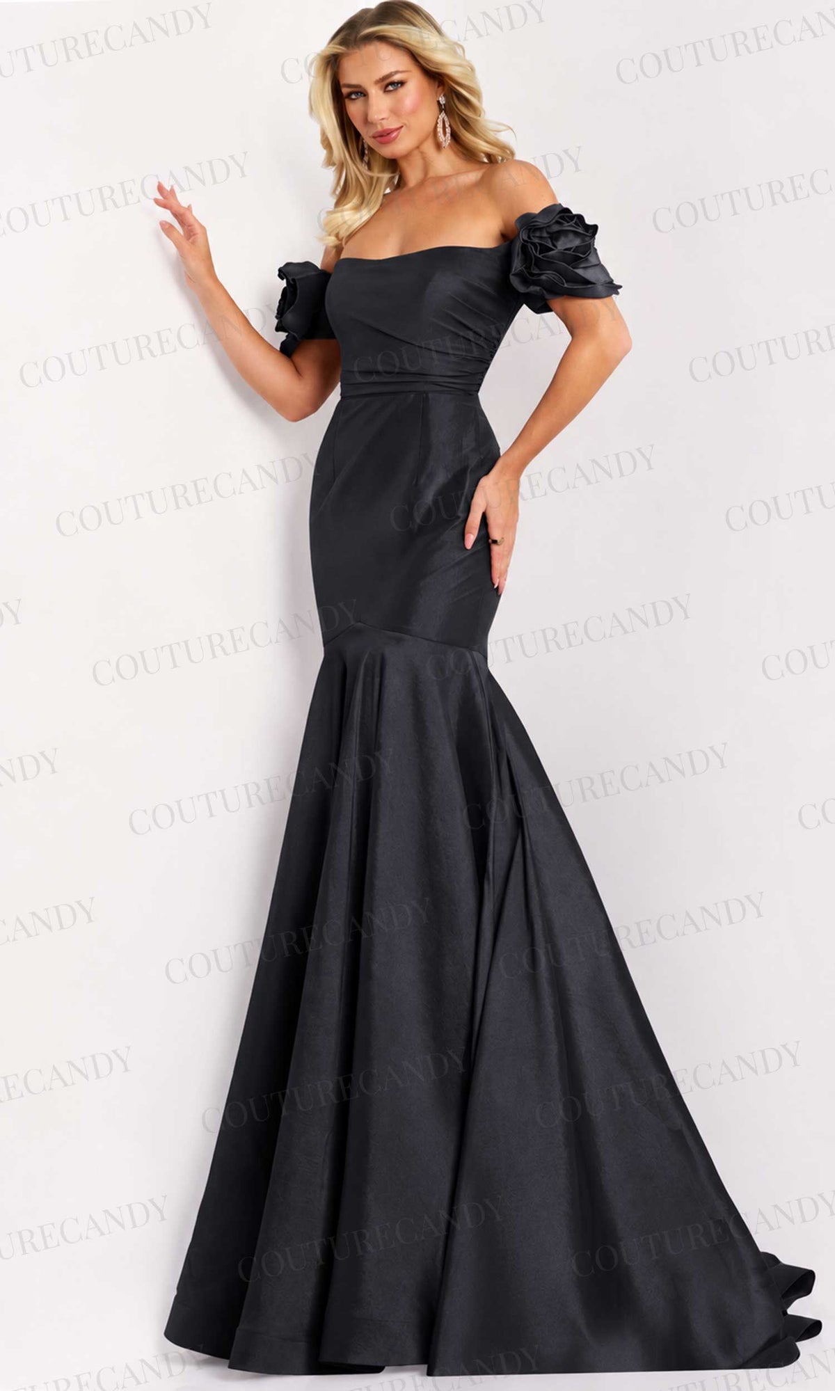 Jovani 43015 - Off Shoulder Mermaid Gown