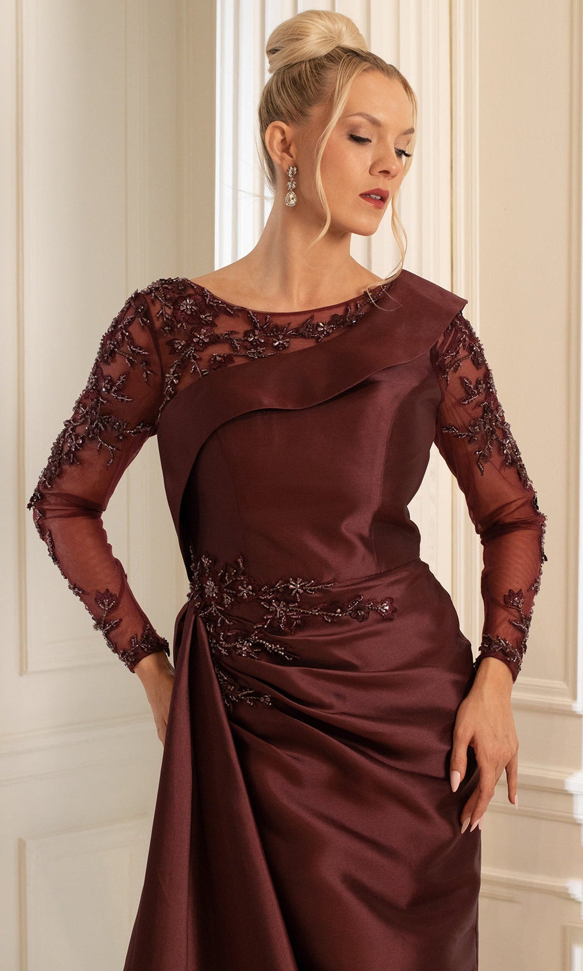 Terani Couture 252M5344 Embroidered Dress