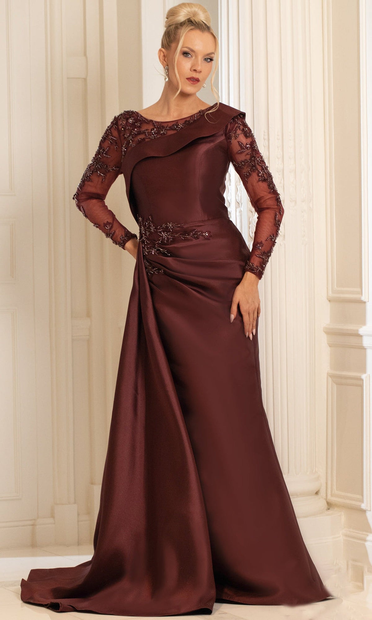 Terani Couture 252M5344 Embroidered Dress