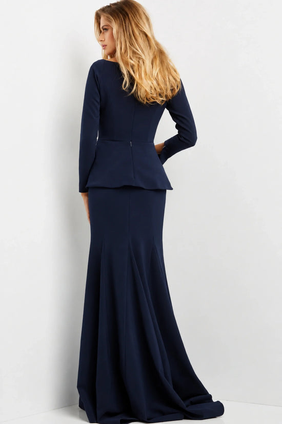 Jovani - Asymmetric Trumpet Formal Gown 07131SC