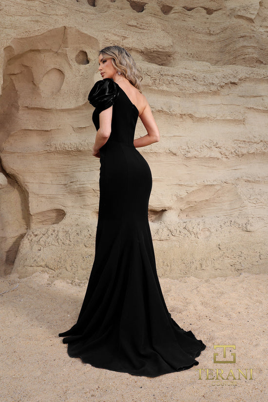 Terani Couture 252E5514 - Mermaid Skirt Stretch Satin Gown