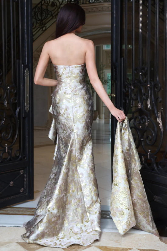 Jovani 46517 - Strapless Ruffle Side Evening Gown