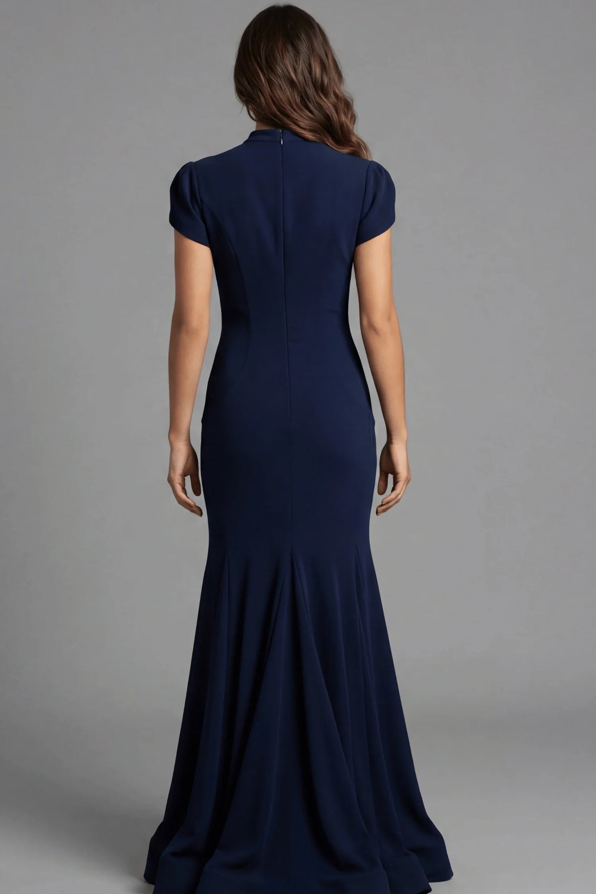 Jovani 46520 - High Neck Ruffle Trumpet Evening Gown