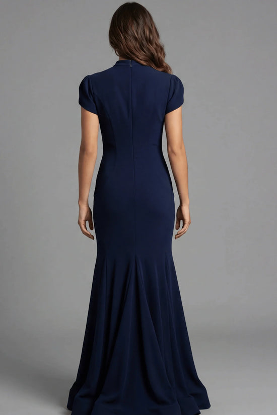 Jovani 46520 - High Neck Ruffle Trumpet Evening Gown
