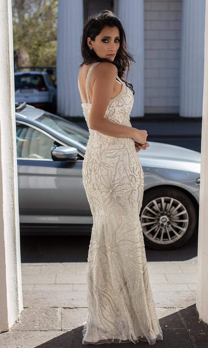 Chic & Holland - HF1595 Sweetheart Sheath Evening Dress