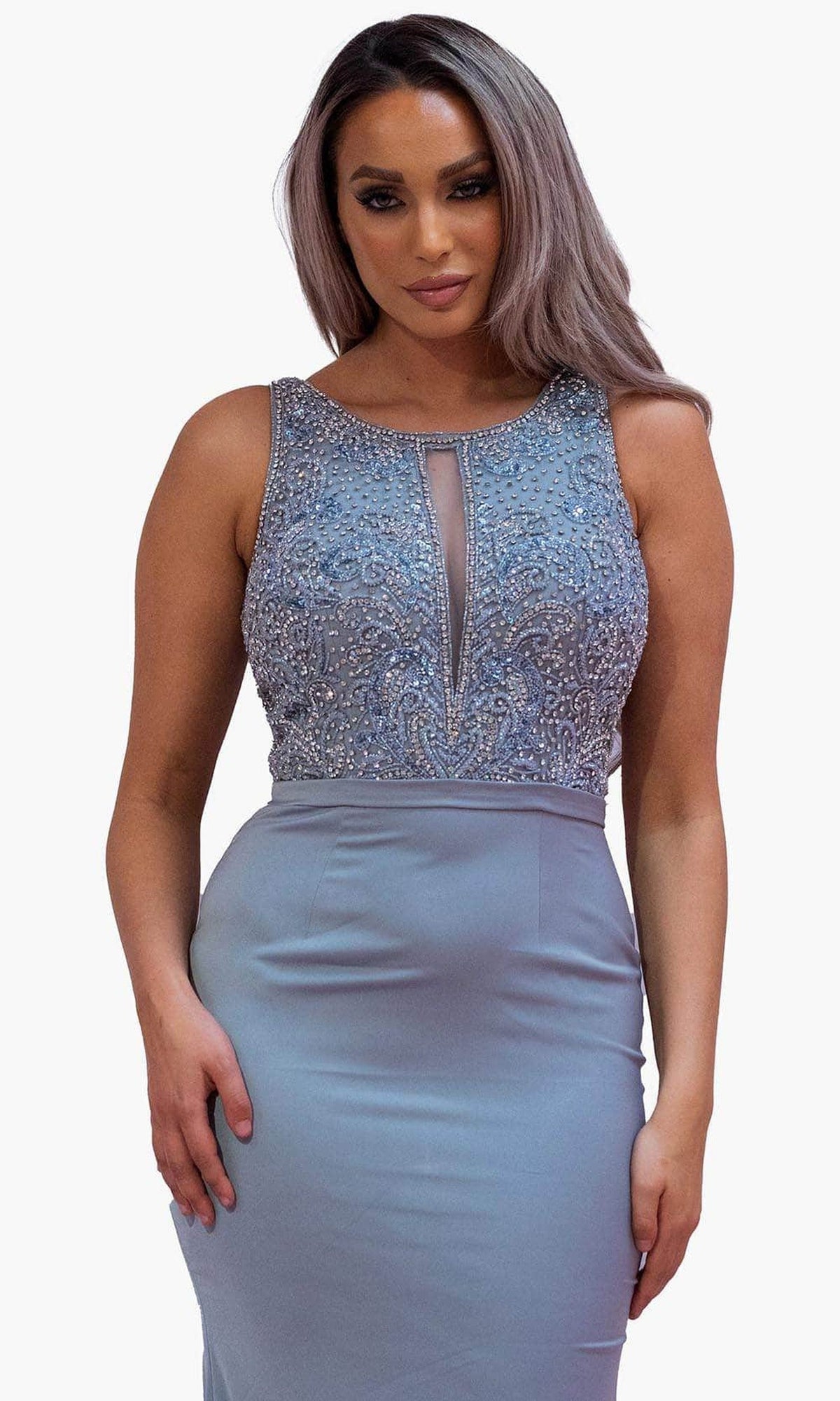 Chic & Holland BM1862 - Scoop Cutout Formal Dress