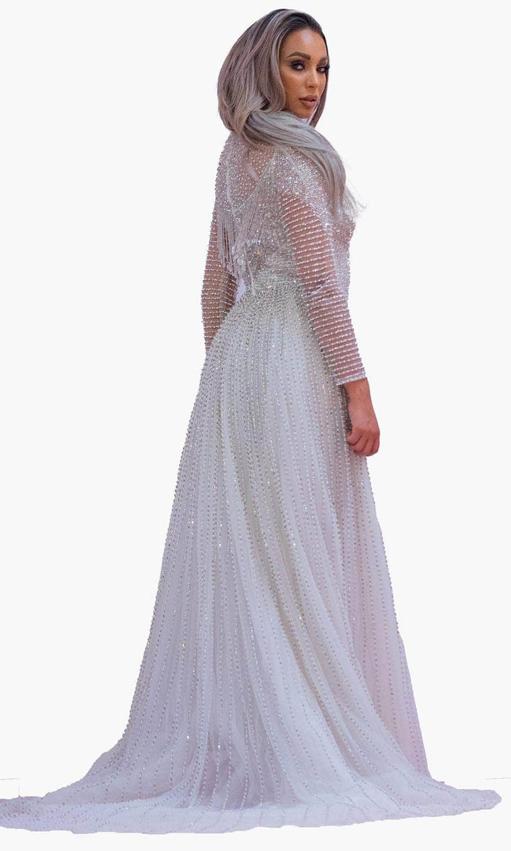 Chic & Holland BR1984 - Beaded High Neck Bridal Dress