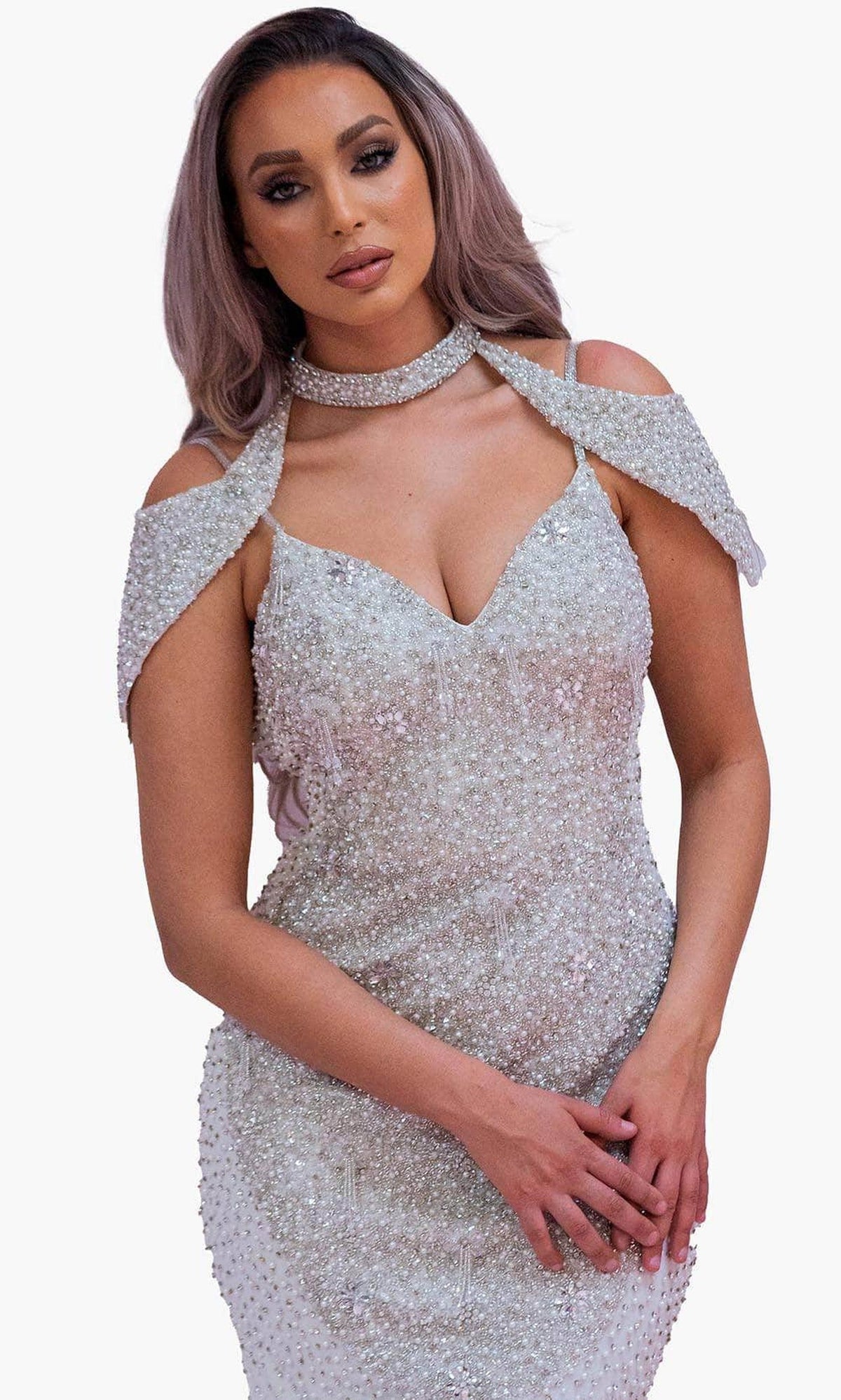 Chic & Holland BR1986 - High Neck Fitted Bridal Dress