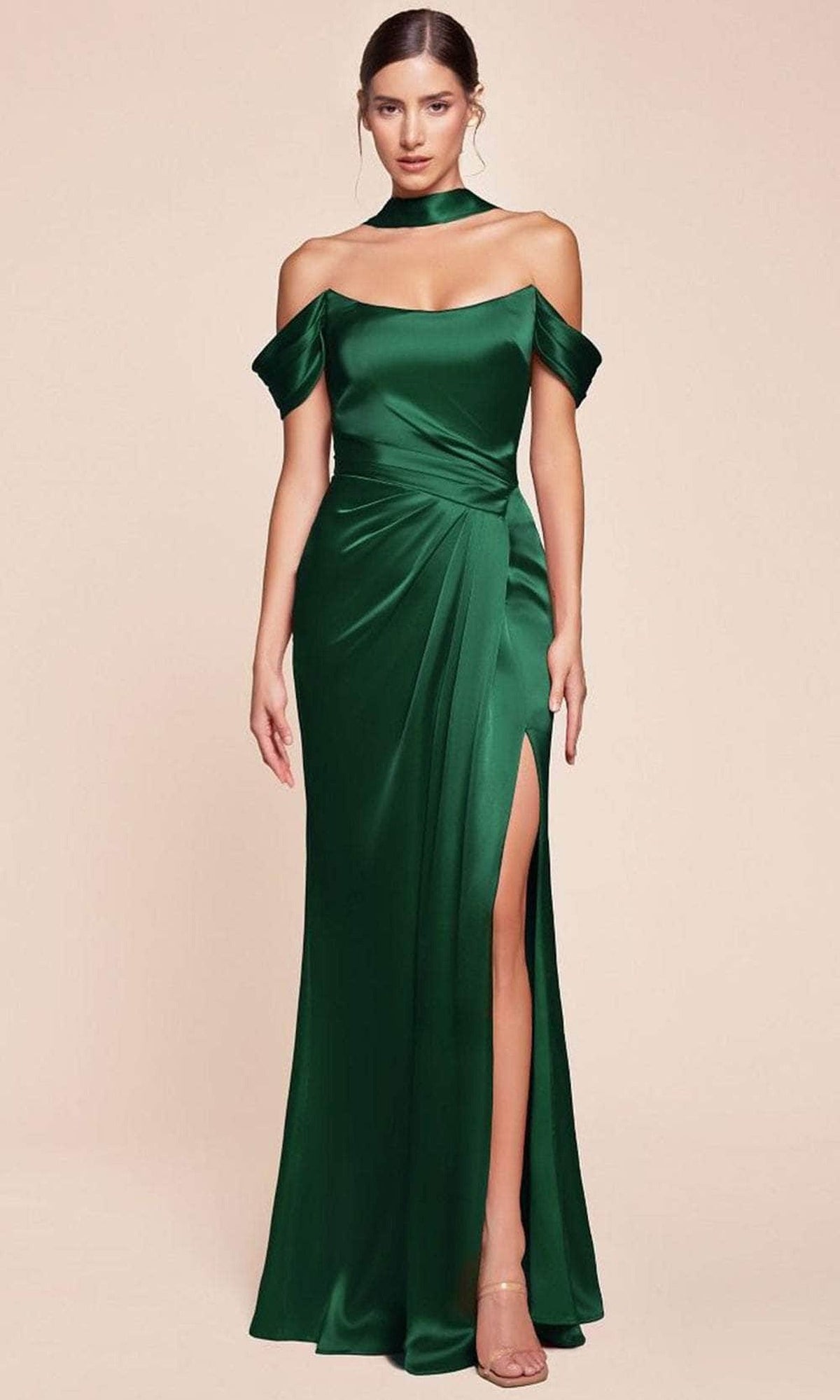 Ladivine 7452 High Slit Formal Gown