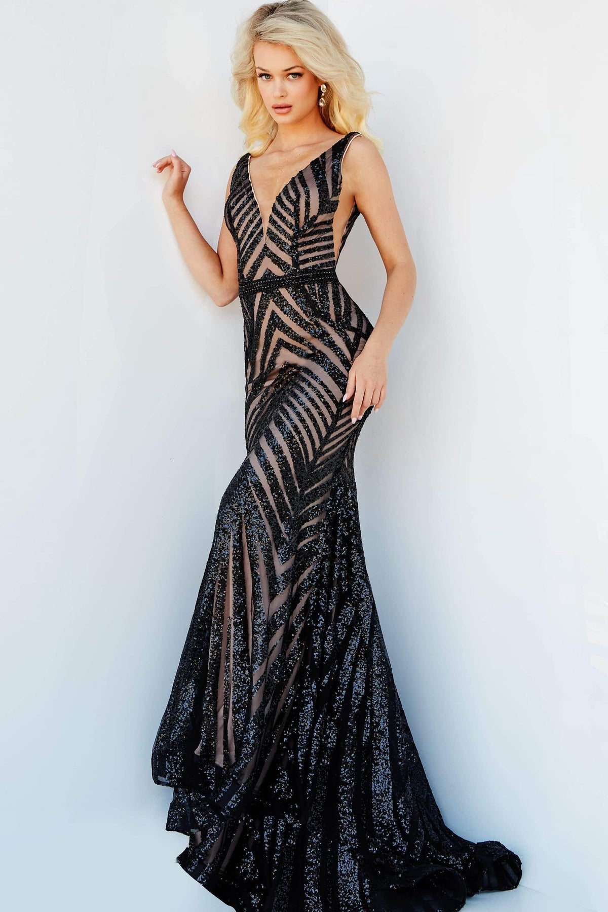 Jovani - 03570  Shimmer Sequin Prom Dress