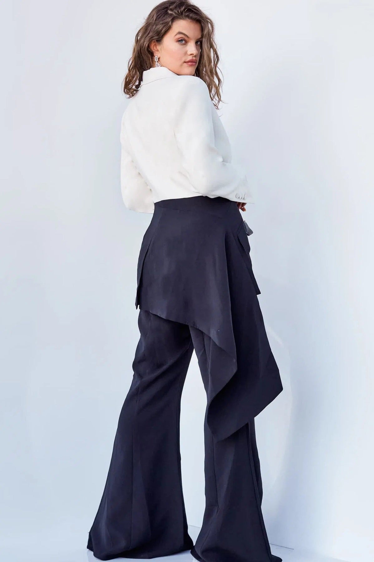 Jovani - 04148 Two Piece Two Tone Pantsuit