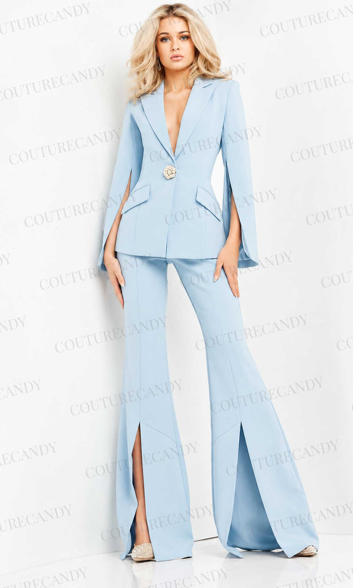 Jovani - 06922 Two Piece Collared Pantsuit