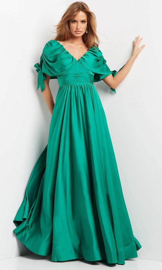 Jovani 07504 - Cap Sleeve A-Line Evening Dress
