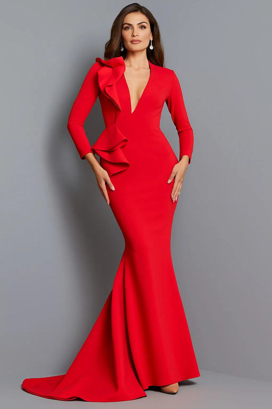 Jovani 07934 - Long Sleeve Evening Mother of the Bride Gown