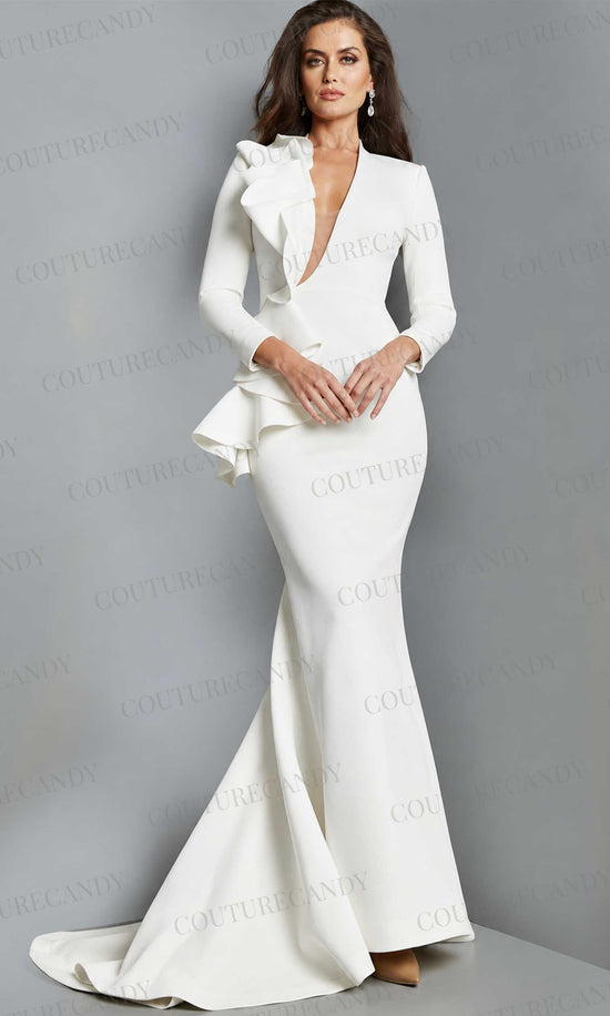 Jovani 07934 - Long Sleeve Evening Mother of the Bride Gown