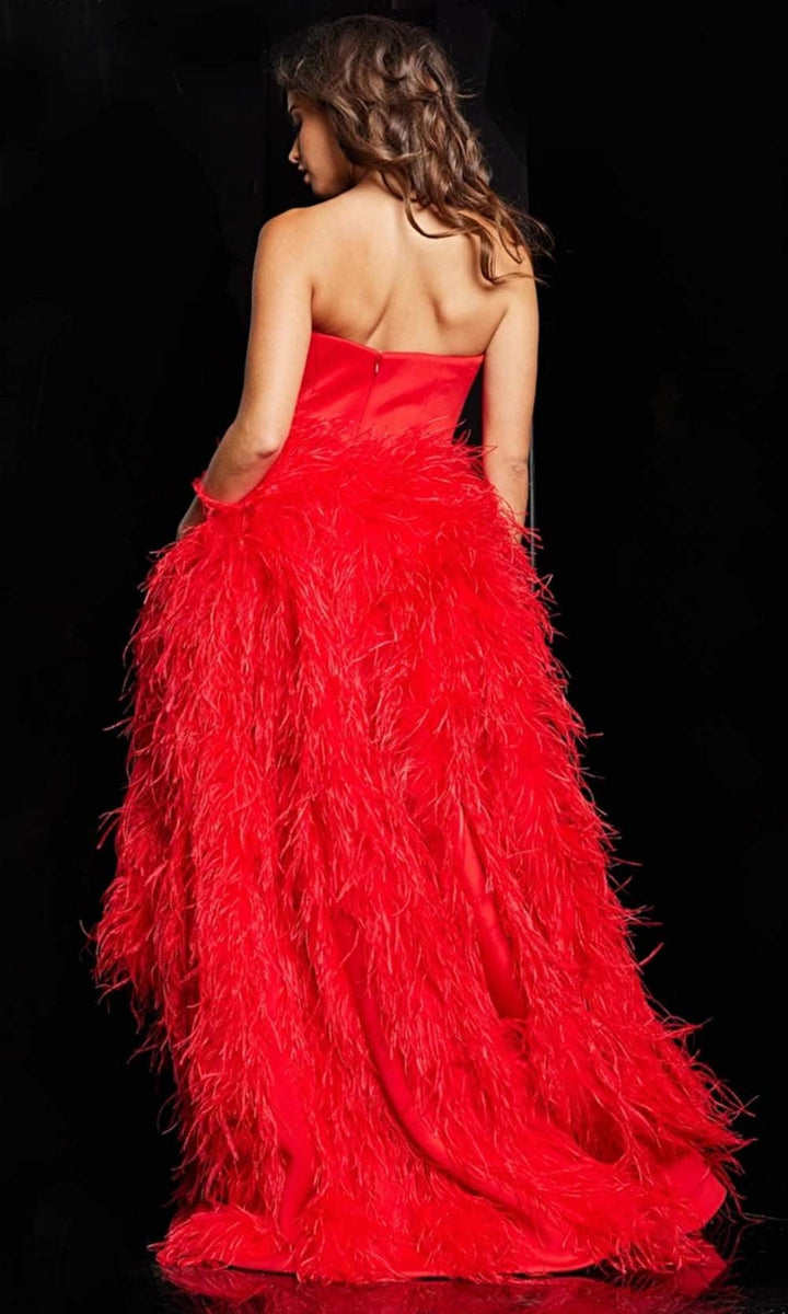 Jovani 22817 - Strapless Jumpsuit with Overskirt