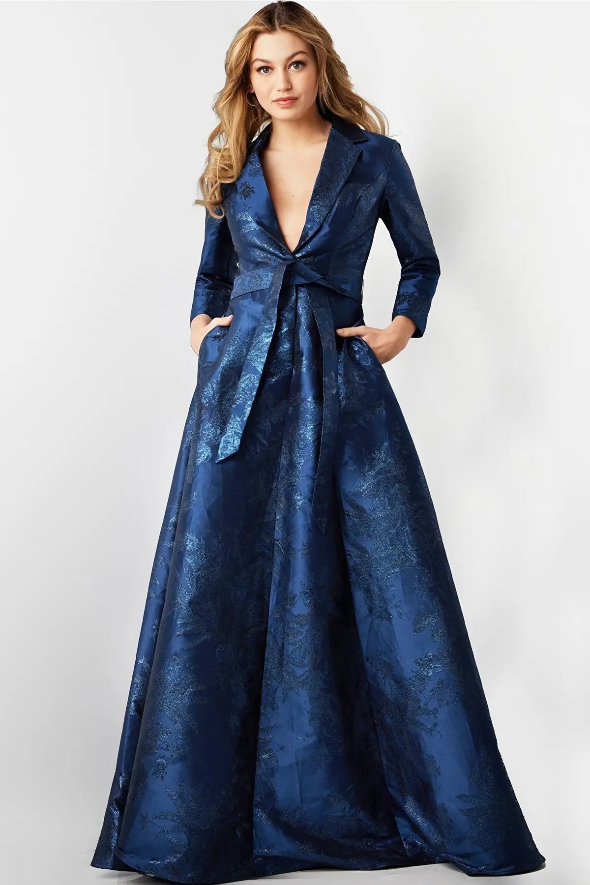 Jovani 23178 - Floral Printed A-Line Evening Dress