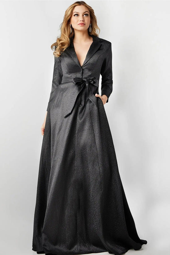 Jovani 23179 - Tie Waist Evening Dress - Mint - Main