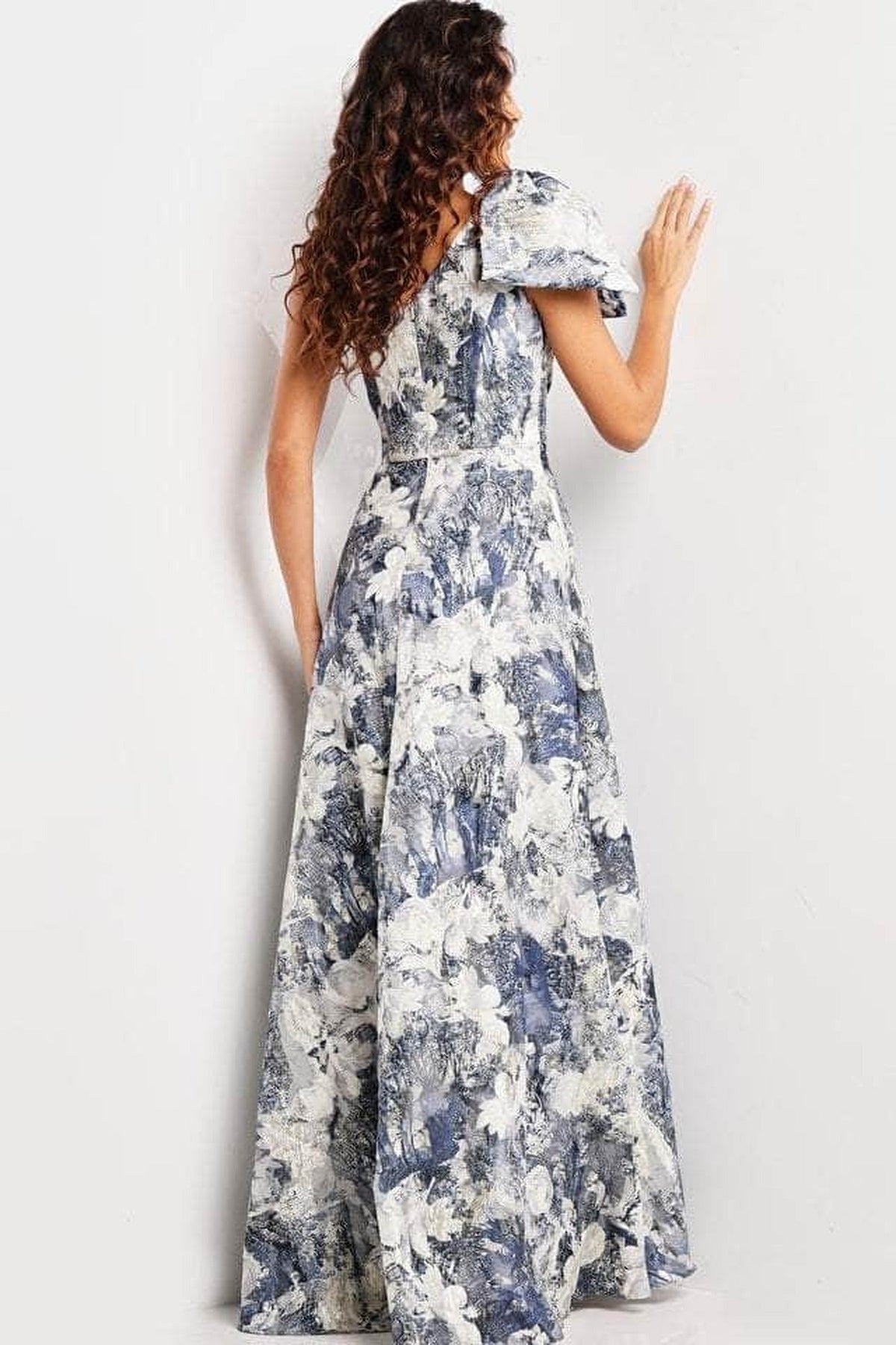 Jovani 25663 - One -Sleeve A-line Dress