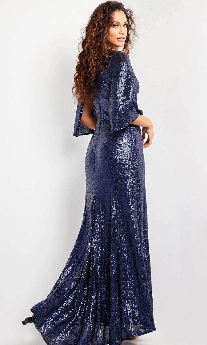 Jovani 25753 - Kimono Sleeve Evening Gown