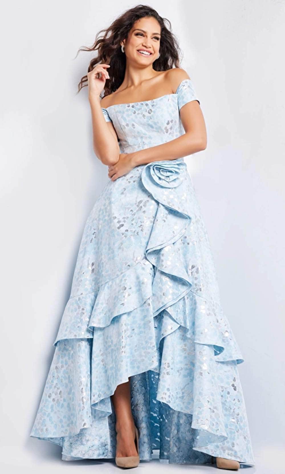 Jovani 26256 - High Low A-Line Evening Gown
