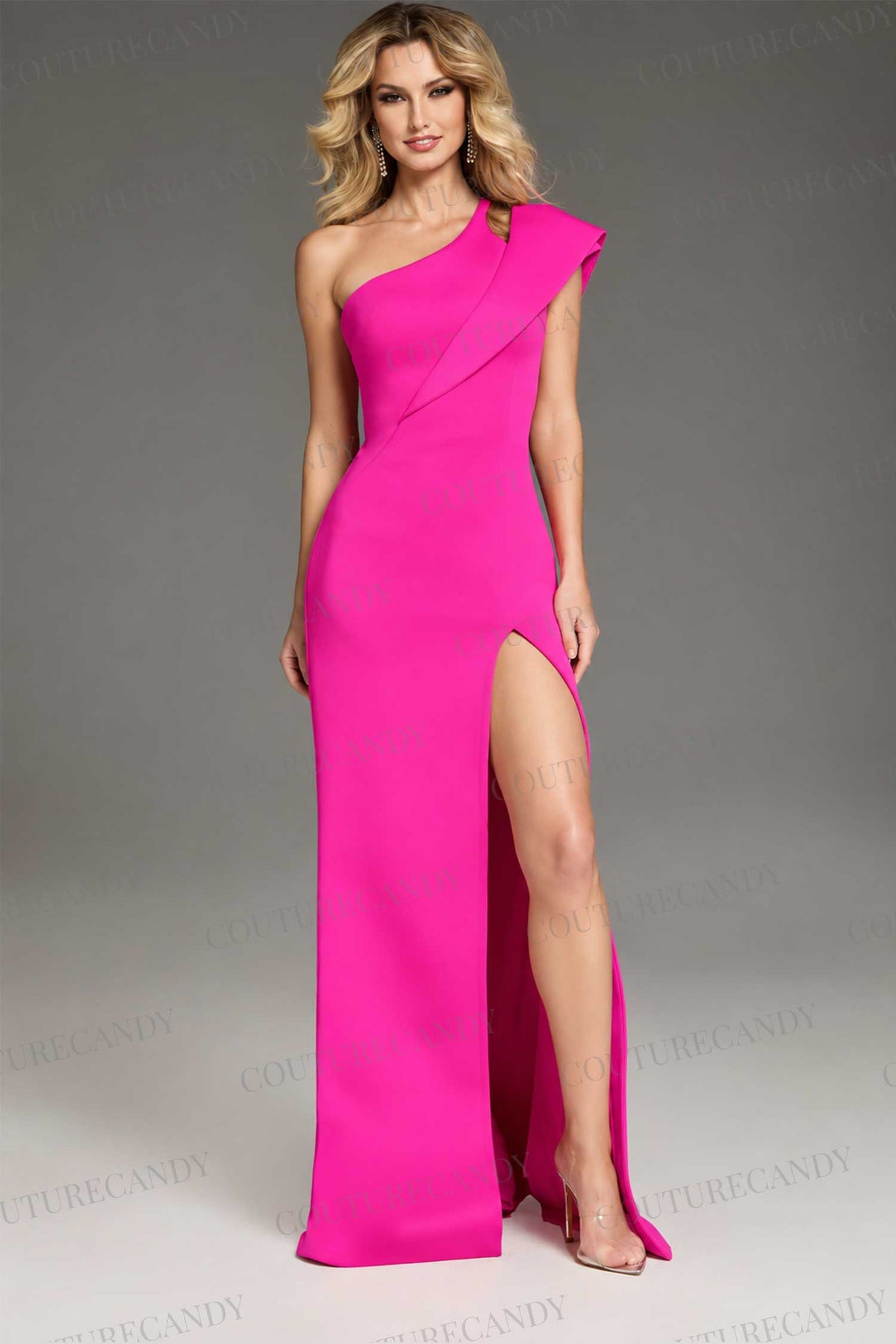 Jovani 37285 - One-Shoulder Asymmetrical Prom Gown