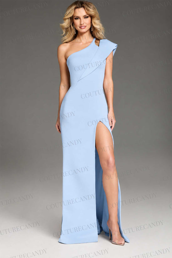 Jovani 37285 - One-Shoulder Asymmetrical Prom Gown