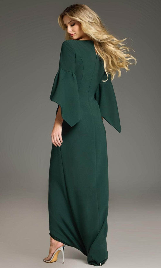 Jovani 39082 - Fitted Bodice Bell Sleeve Prom Gown