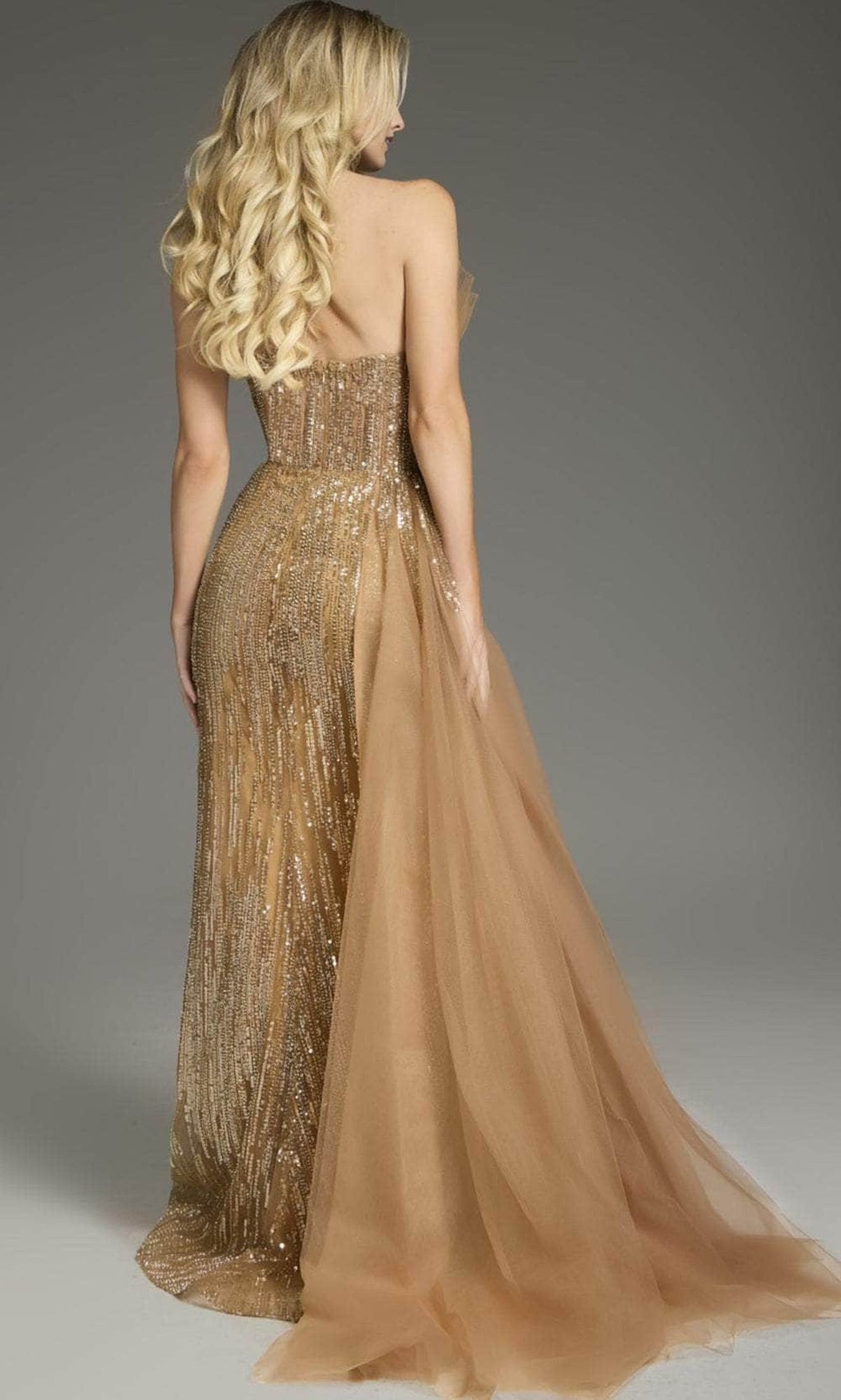 Jovani 39387 - Strapless A-Line Prom Gown