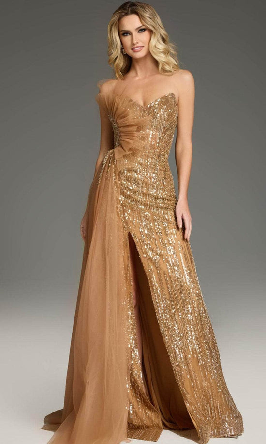 Jovani 39387 - Strapless A-Line Prom Gown