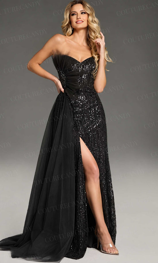 Jovani 39387 - Strapless A-Line Prom Gown