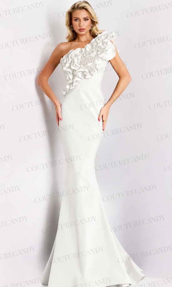 Jovani 39751 - Floral Applique Evening Gown