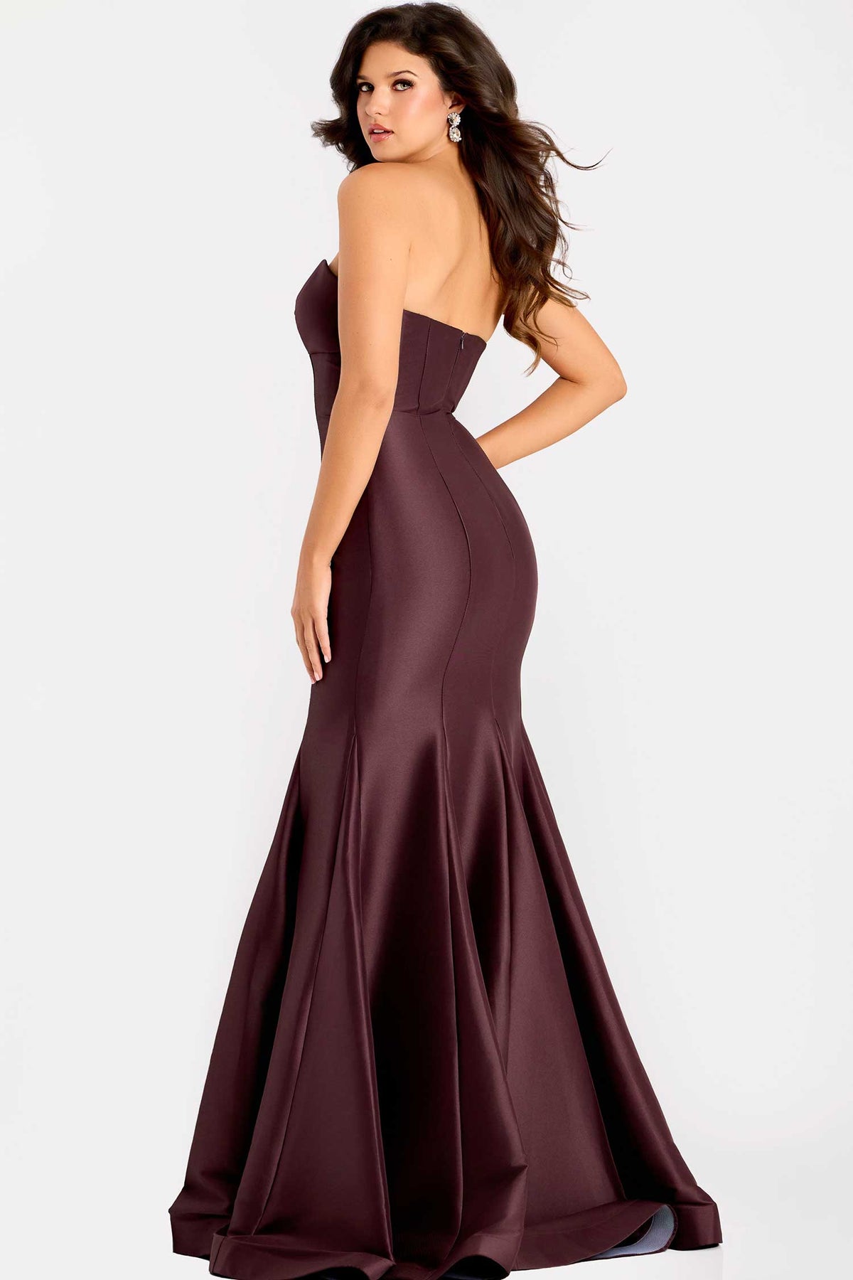 Jovani 45362 - Strapless Mermaid Gown with Shawl