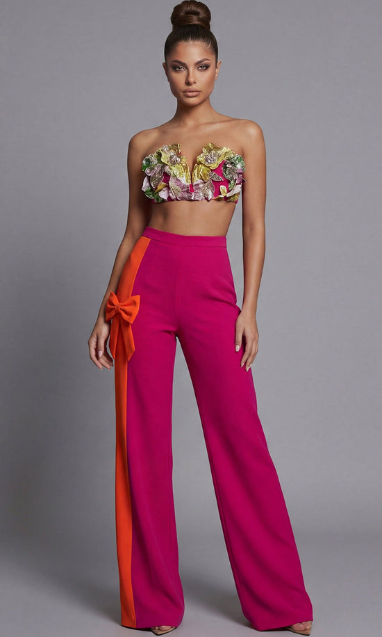 Jovani 45987 - Sleeveless Colorblock Pantsuit