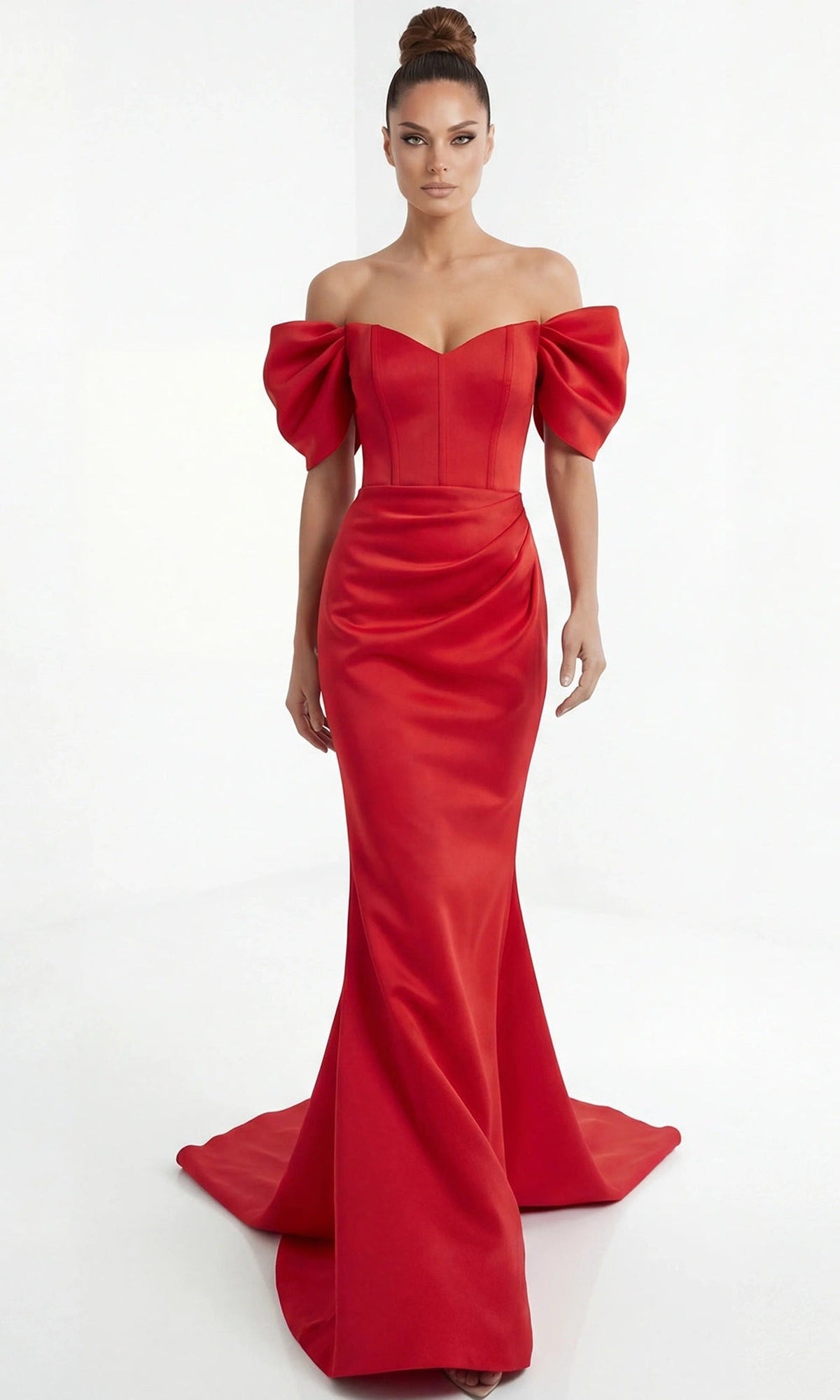 Jovani 46799 - Off Shoulder Structured Mermaid Gown