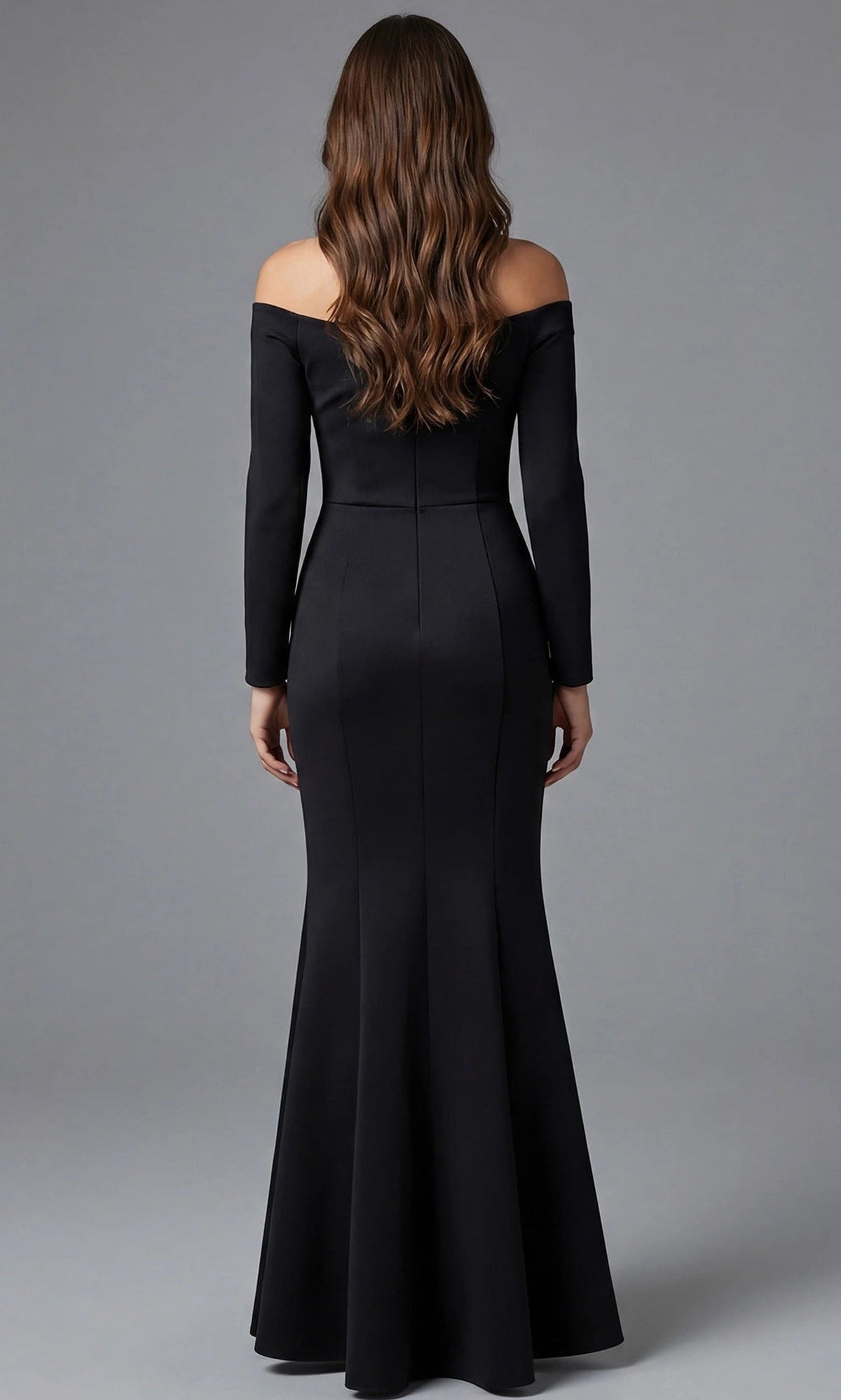 Jovani 48207 - Off Shoulder Peplum Waist Evening Gown