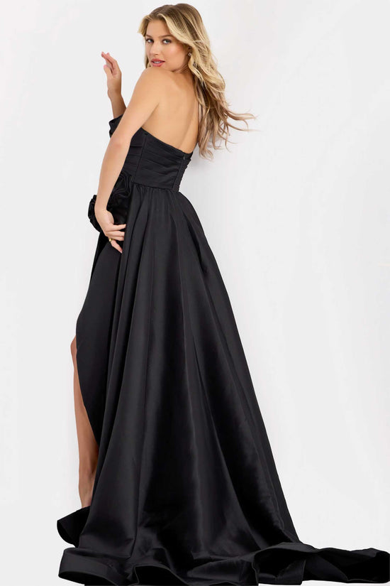Jovani 48450 - One Shoulder Sheath Dress with Overskirt