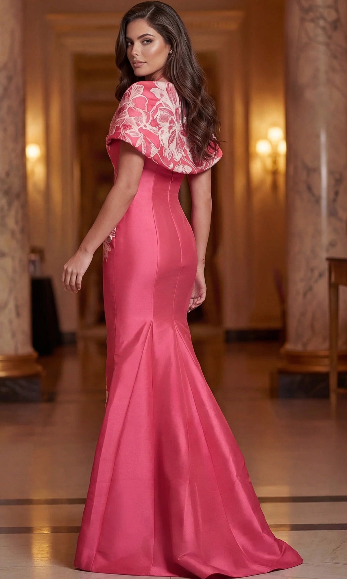 Jovani 49641 - Embroidered Floral Mermaid Sweetheart Gown
