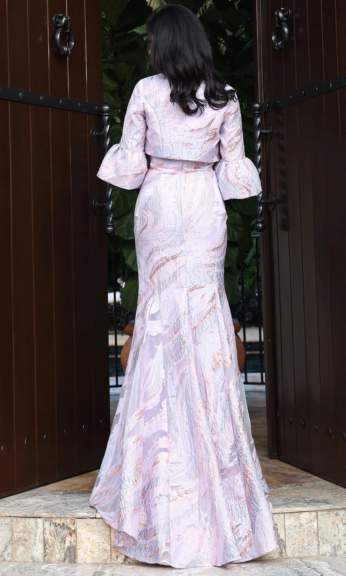 Jovani 51654 - Straight Across Trumpet Gown with Jacket