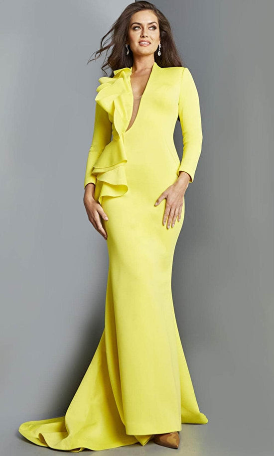 Jovani 07934 - Long Sleeve Evening Mother of the Bride Gown