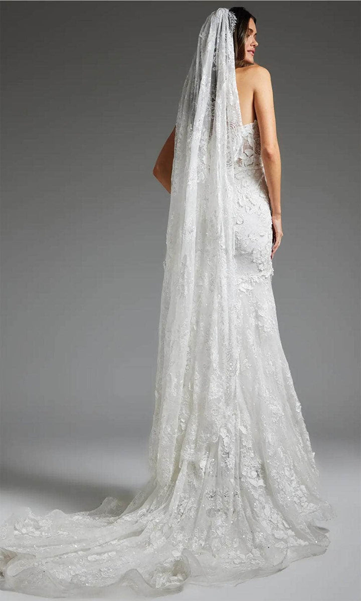 Jovani JB07583 - Sweetheart Floral Appliqued Bridal Gown