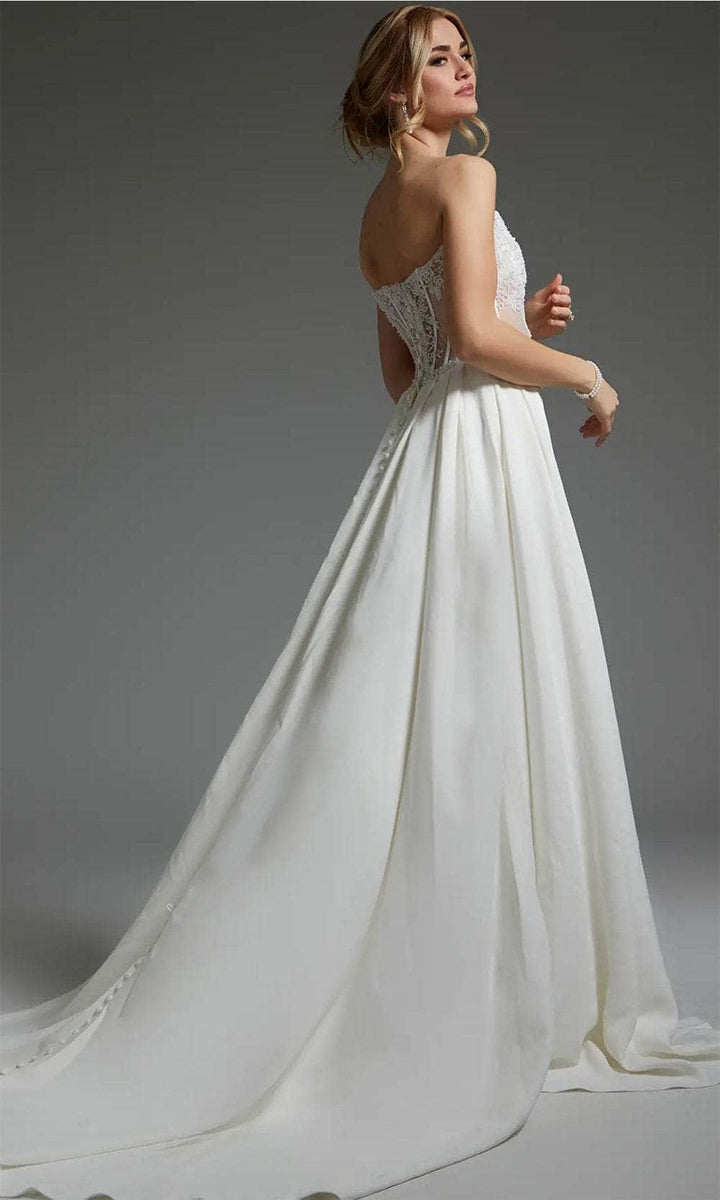 Jovani JB37128 - Corset Overskirt Bridal Gown