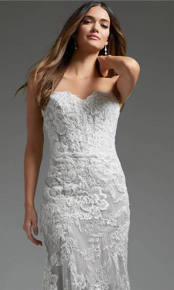 Jovani JB38221 - Lace Mermaid Bridal Gown