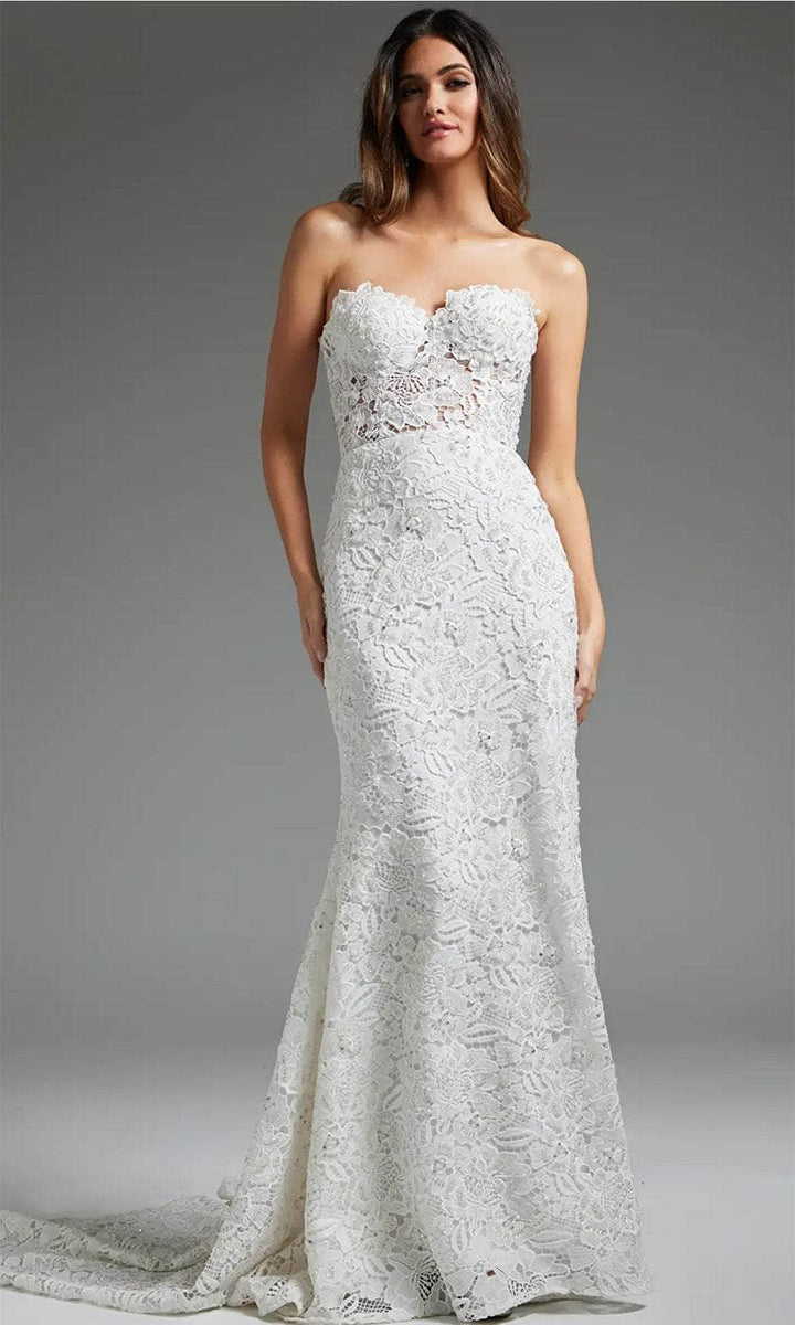 Jovani JB39733 - Lace Bodice Bridal Gown - Off-White - Main