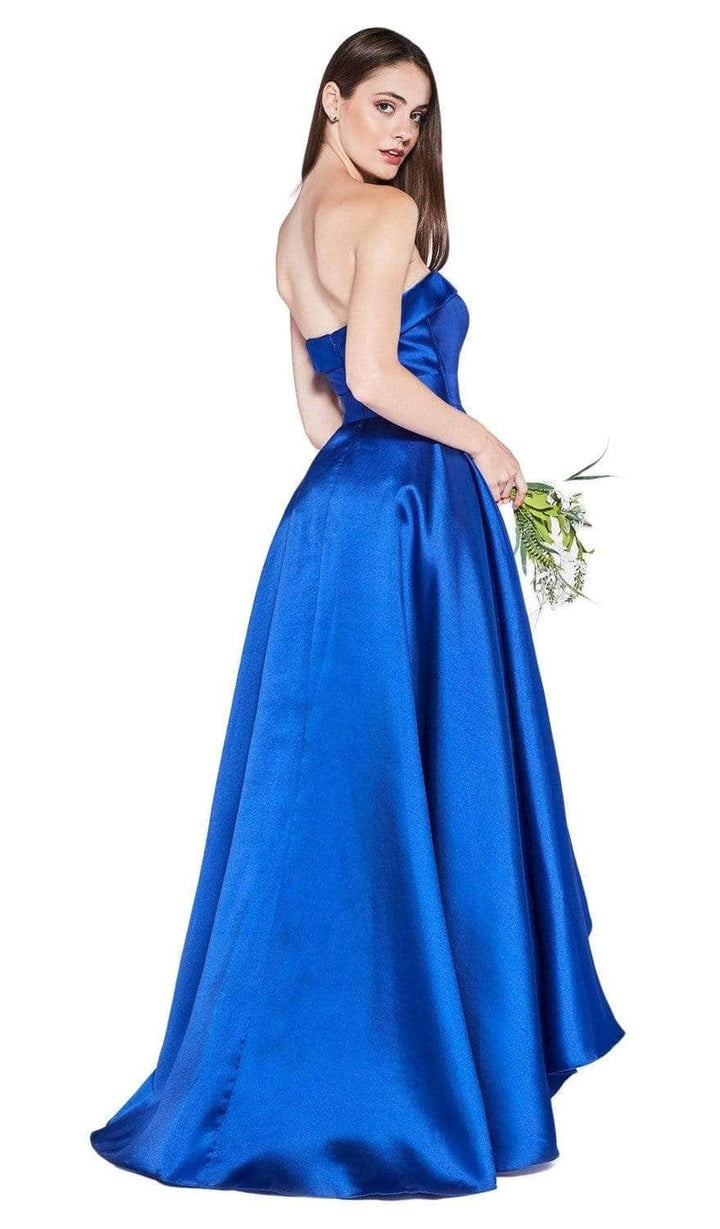 Ladivine 5277 - Strapless High Low Hem Gown Bridesmaid Dresses