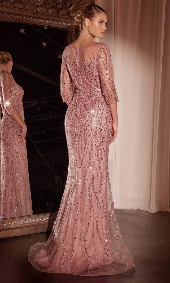 Ladivine CD0105 - Sequined Mermaid Evening Gown
